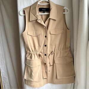 Vero Moda Tan Vest Button Up Brand New Size L